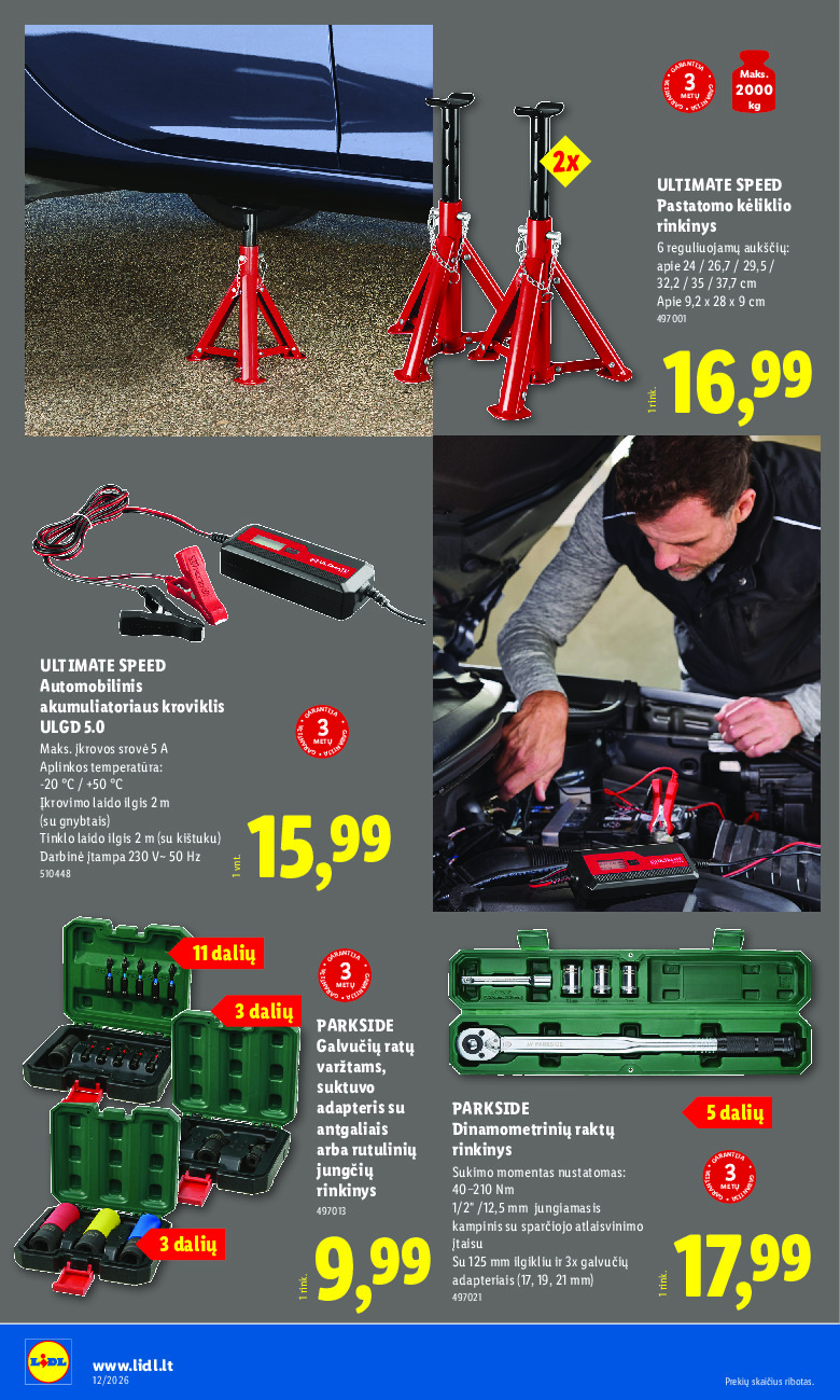 lidl - NE MAISTO PREKIŲ PASIŪLYMAI (2026-03-16 - 2026-03-22) - page: 12