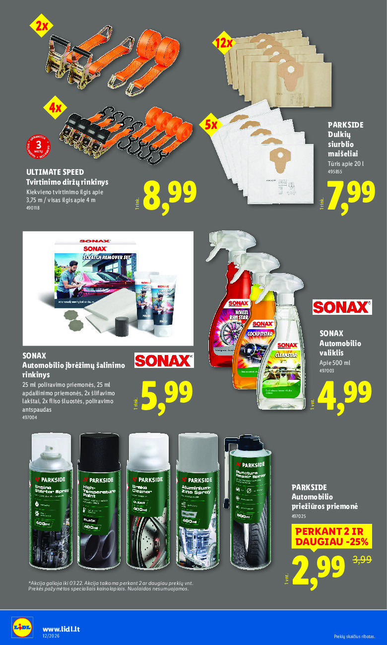 lidl - NE MAISTO PREKIŲ PASIŪLYMAI (2026-03-16 - 2026-03-22) - page: 14