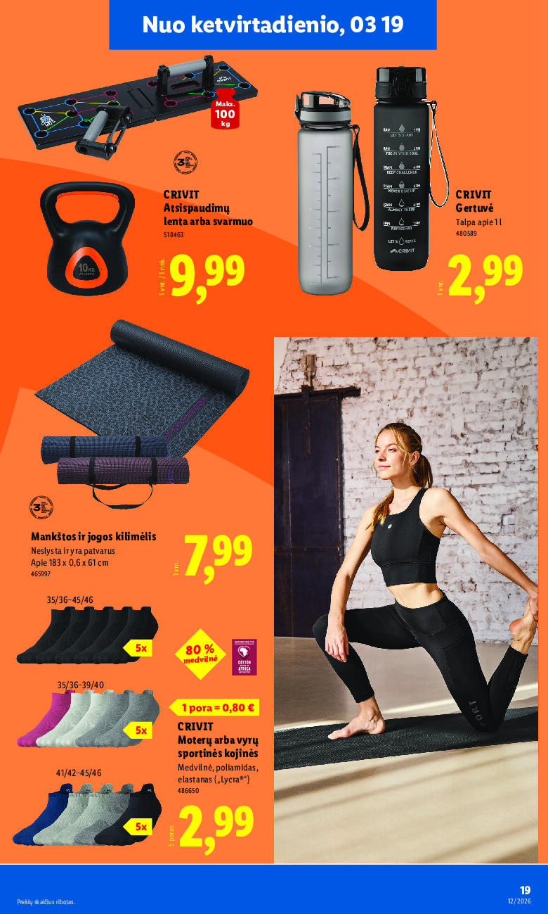 lidl - NE MAISTO PREKIŲ PASIŪLYMAI (2026-03-16 - 2026-03-22) - page: 19