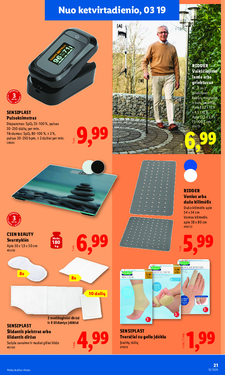 lidl - NE MAISTO PREKIŲ PASIŪLYMAI (2026-03-16 - 2026-03-22) - page: 21