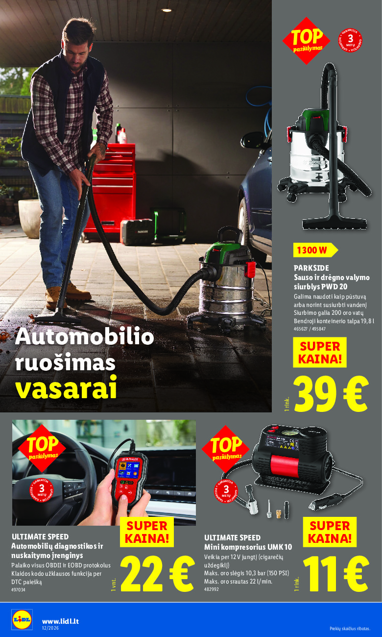 lidl - NE MAISTO PREKIŲ PASIŪLYMAI (2026-03-16 - 2026-03-22) - page: 10