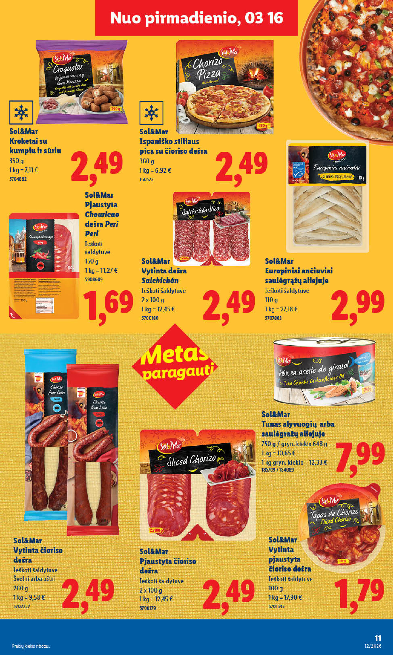 lidl - MAISTO PREKIŲ PASIŪLYMAI (2026-03-16 - 2026-03-22) - page: 20