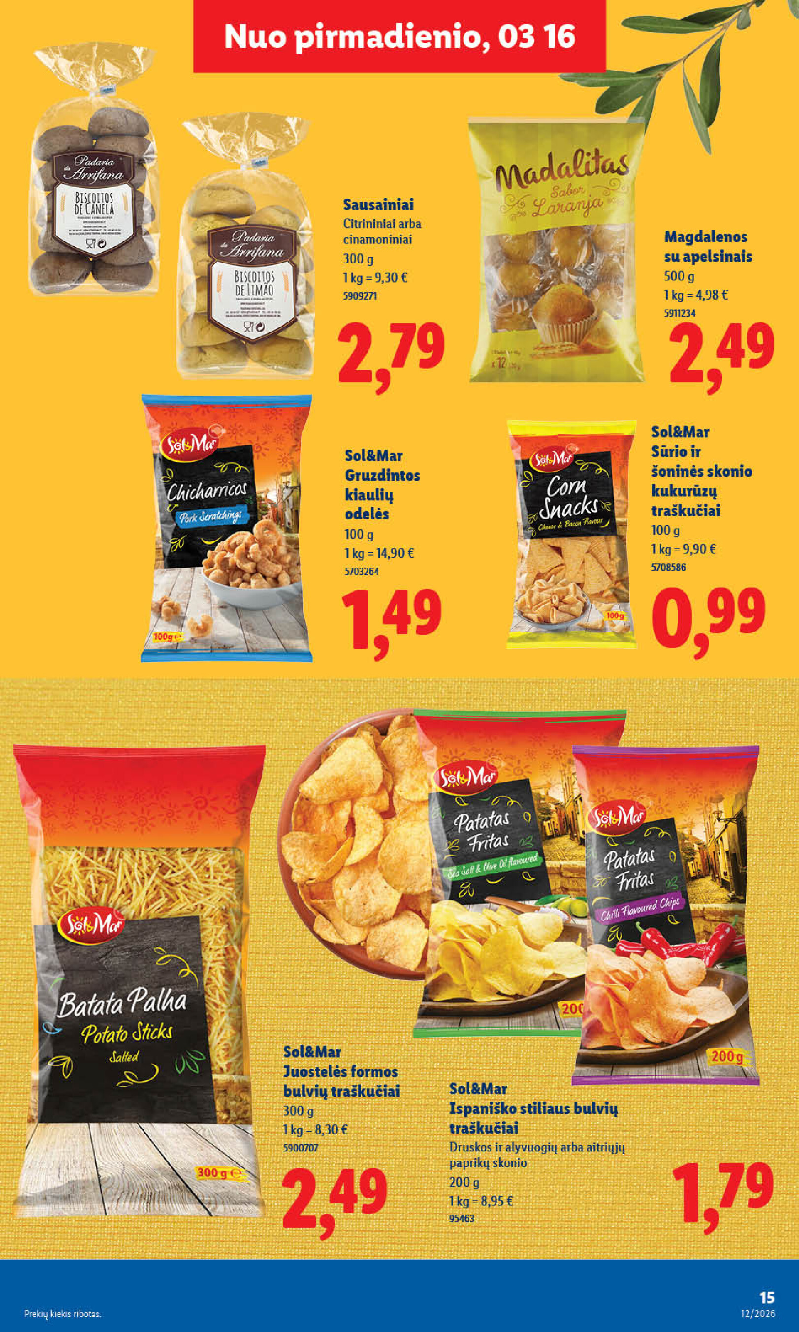 lidl - MAISTO PREKIŲ PASIŪLYMAI (2026-03-16 - 2026-03-22) - page: 24