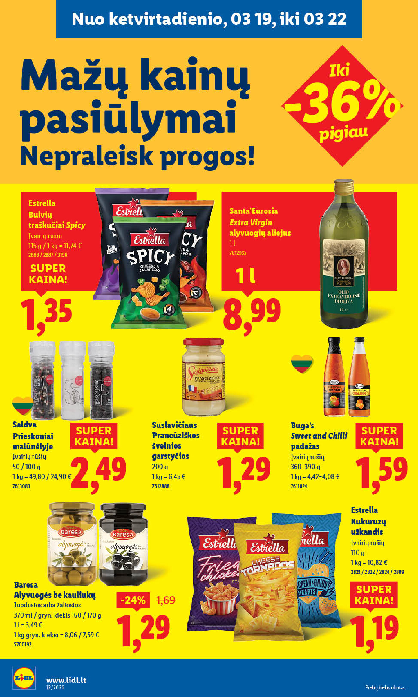 lidl - MAISTO PREKIŲ PASIŪLYMAI (2026-03-16 - 2026-03-22) - page: 37