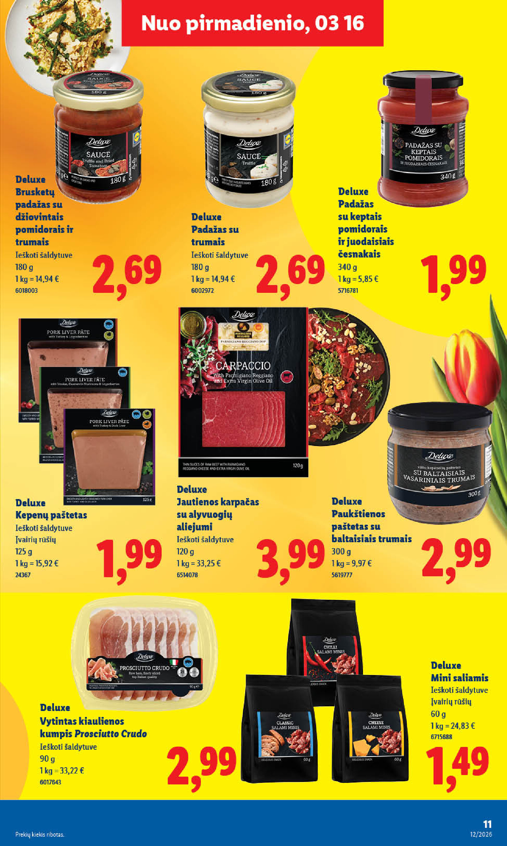 lidl - MAISTO PREKIŲ PASIŪLYMAI (2026-03-16 - 2026-03-22) - page: 11