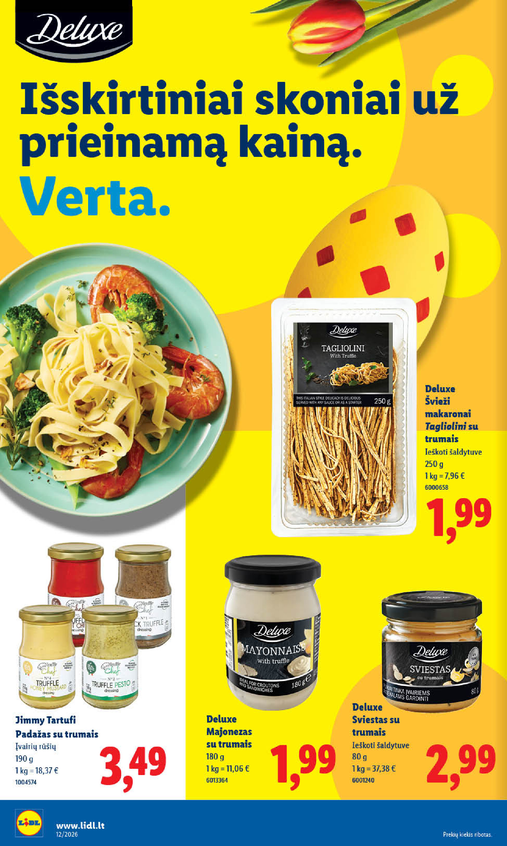 lidl - MAISTO PREKIŲ PASIŪLYMAI (2026-03-16 - 2026-03-22) - page: 12