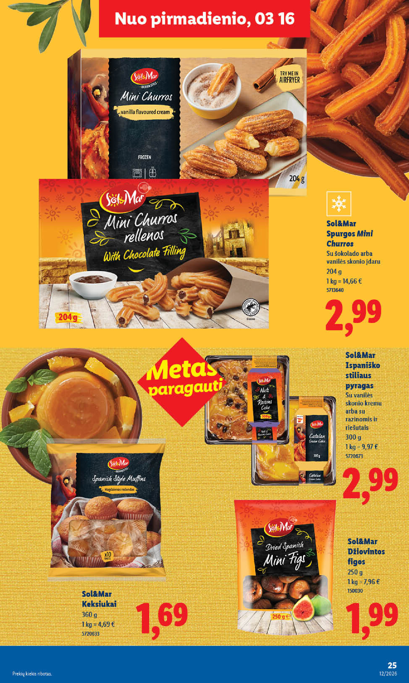 lidl - MAISTO PREKIŲ PASIŪLYMAI (2026-03-16 - 2026-03-22) - page: 25