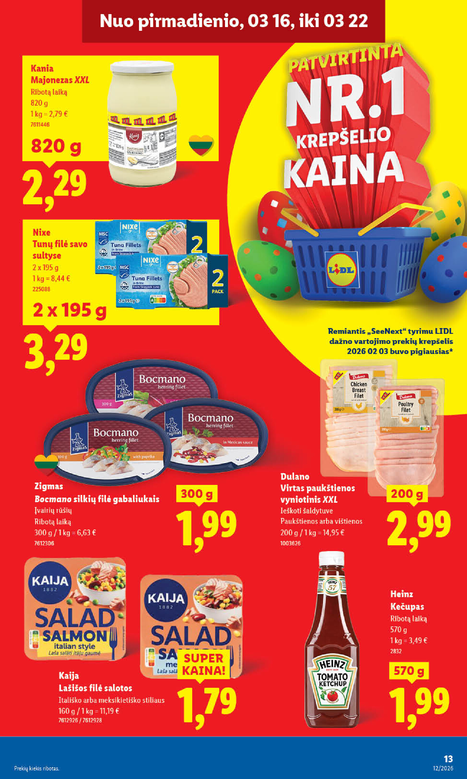 lidl - MAISTO PREKIŲ PASIŪLYMAI (2026-03-16 - 2026-03-22) - page: 27