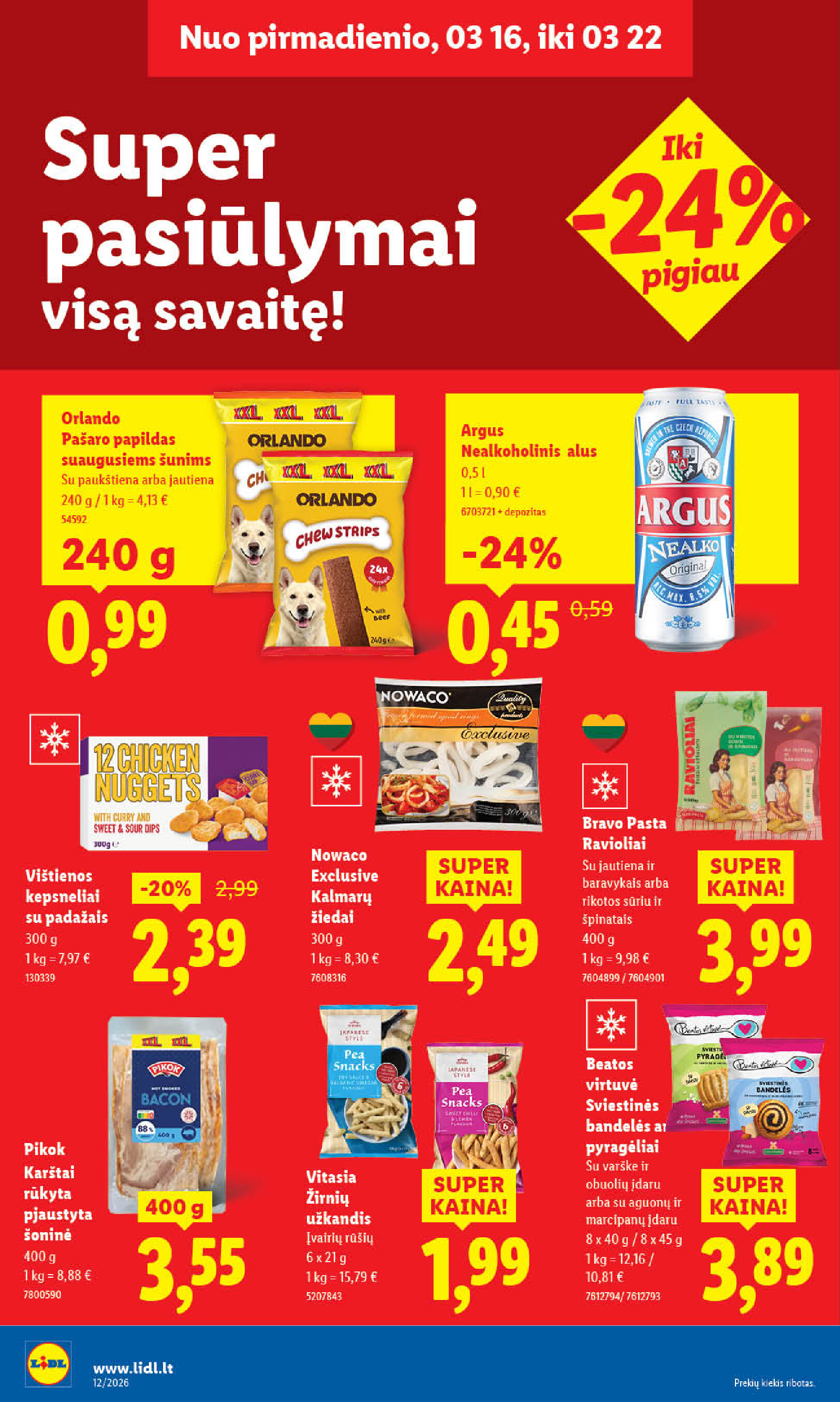 lidl - MAISTO PREKIŲ PASIŪLYMAI (2026-03-16 - 2026-03-22) - page: 32