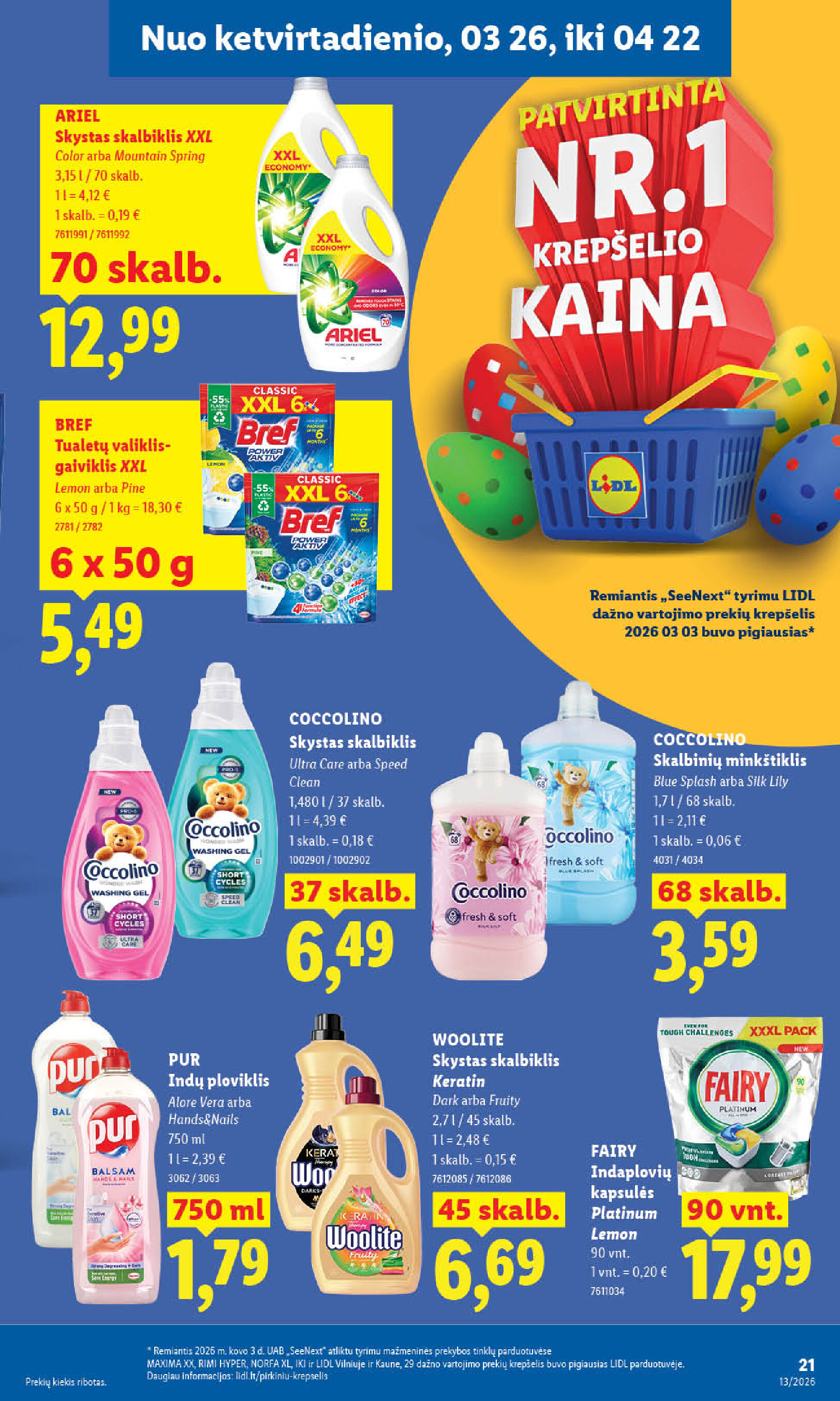 lidl - MAISTO PREKIŲ PASIŪLYMAI (2026-03-23 - 2026-03-29) - page: 21