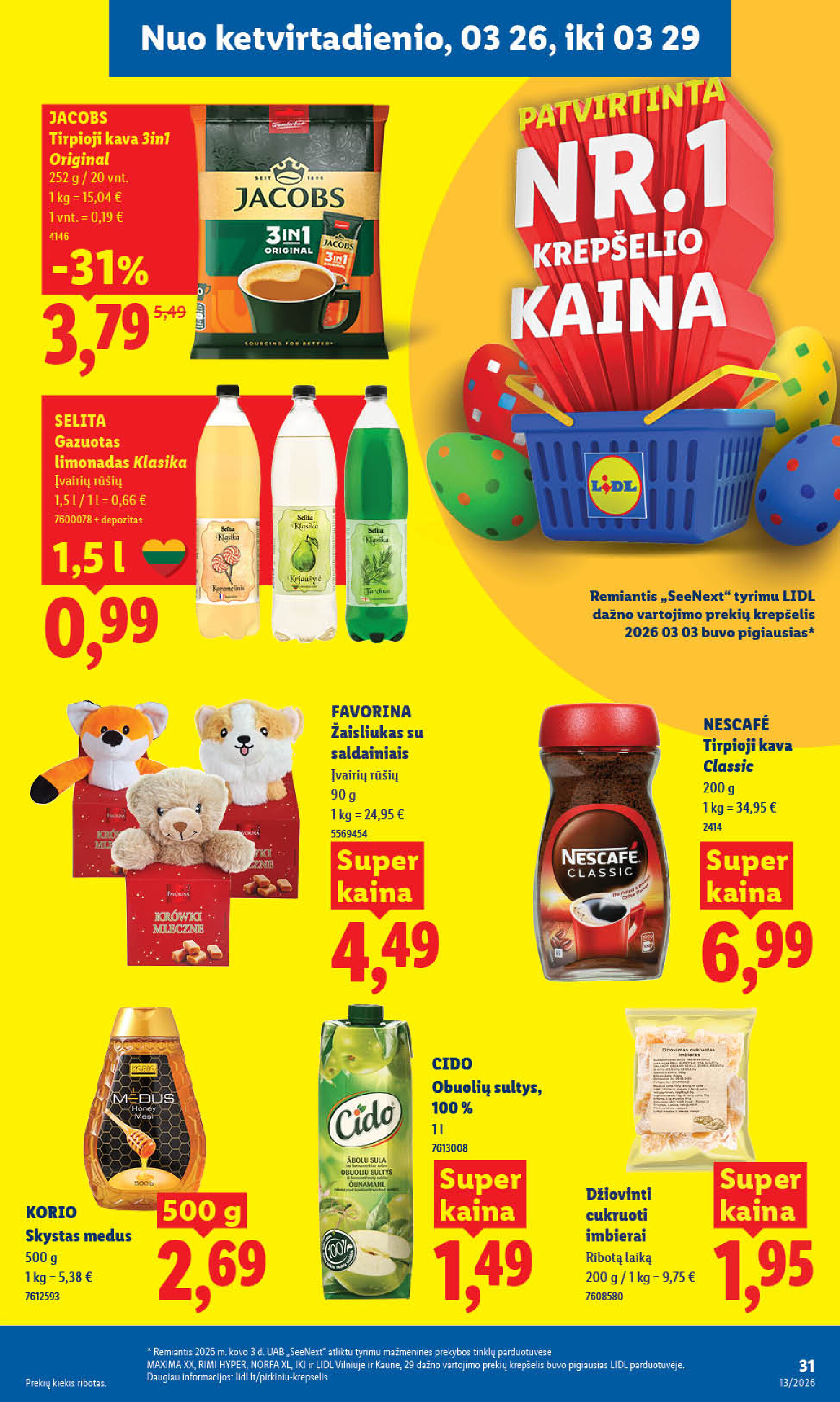 lidl - MAISTO PREKIŲ PASIŪLYMAI (2026-03-23 - 2026-03-29) - page: 23