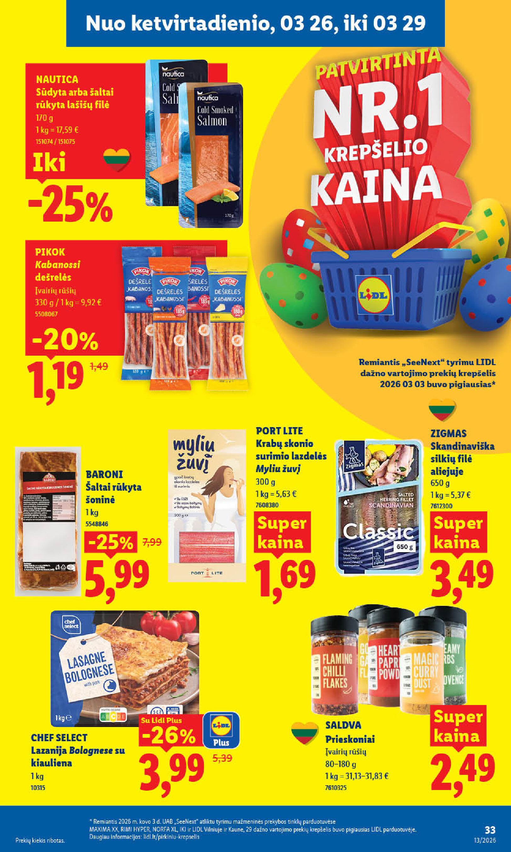 lidl - MAISTO PREKIŲ PASIŪLYMAI (2026-03-23 - 2026-03-29) - page: 25