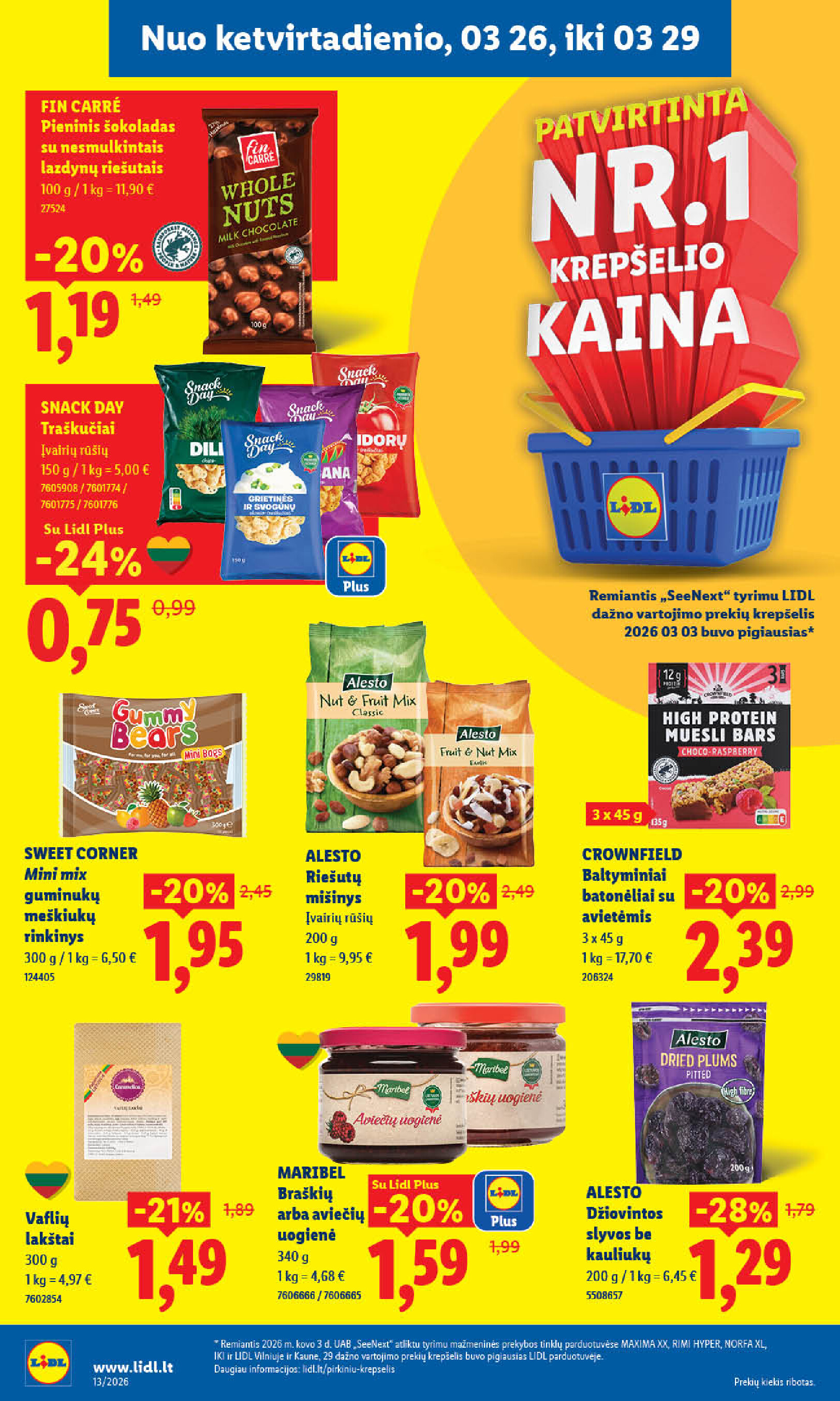 lidl - MAISTO PREKIŲ PASIŪLYMAI (2026-03-23 - 2026-03-29) - page: 26