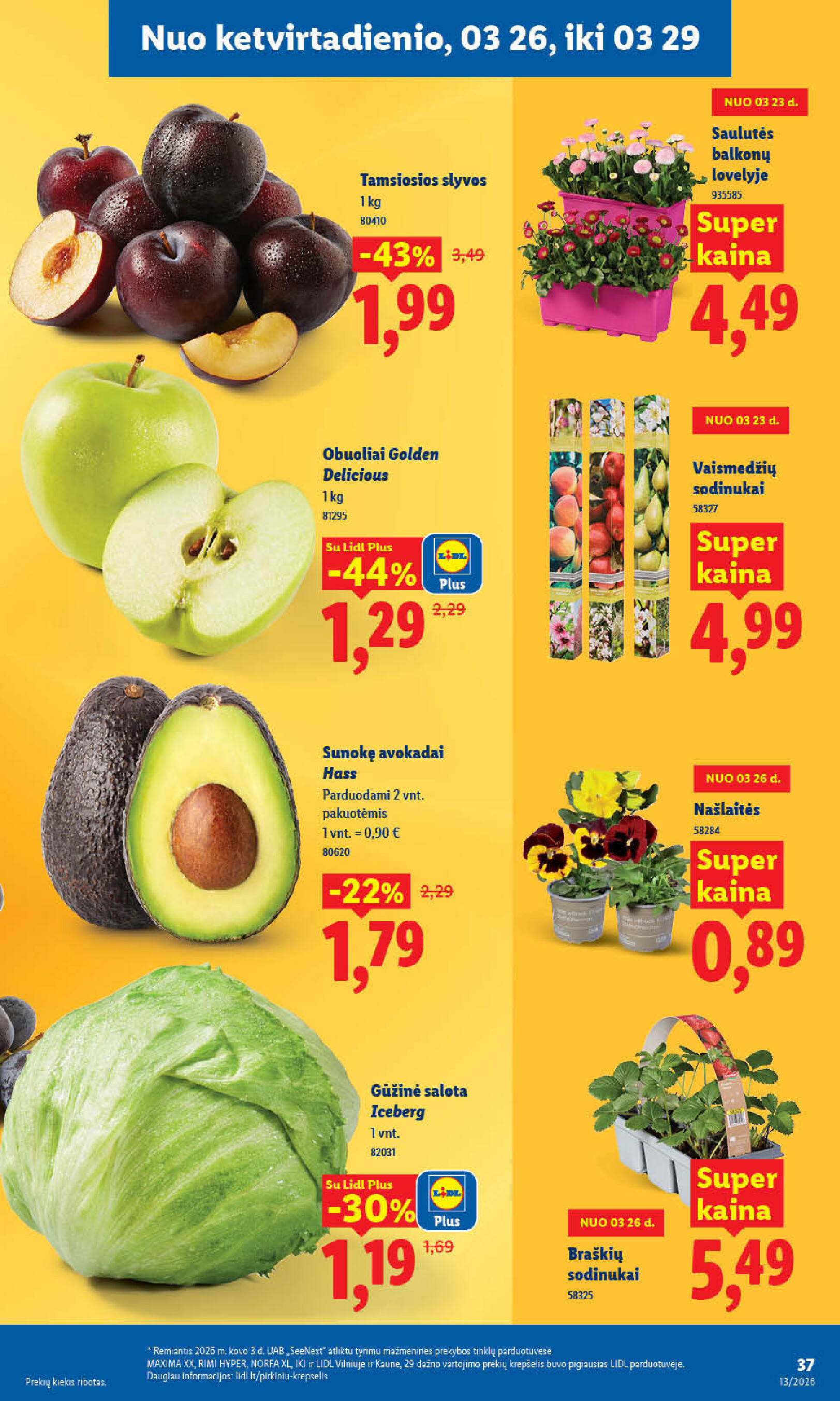 lidl - MAISTO PREKIŲ PASIŪLYMAI (2026-03-23 - 2026-03-29) - page: 29
