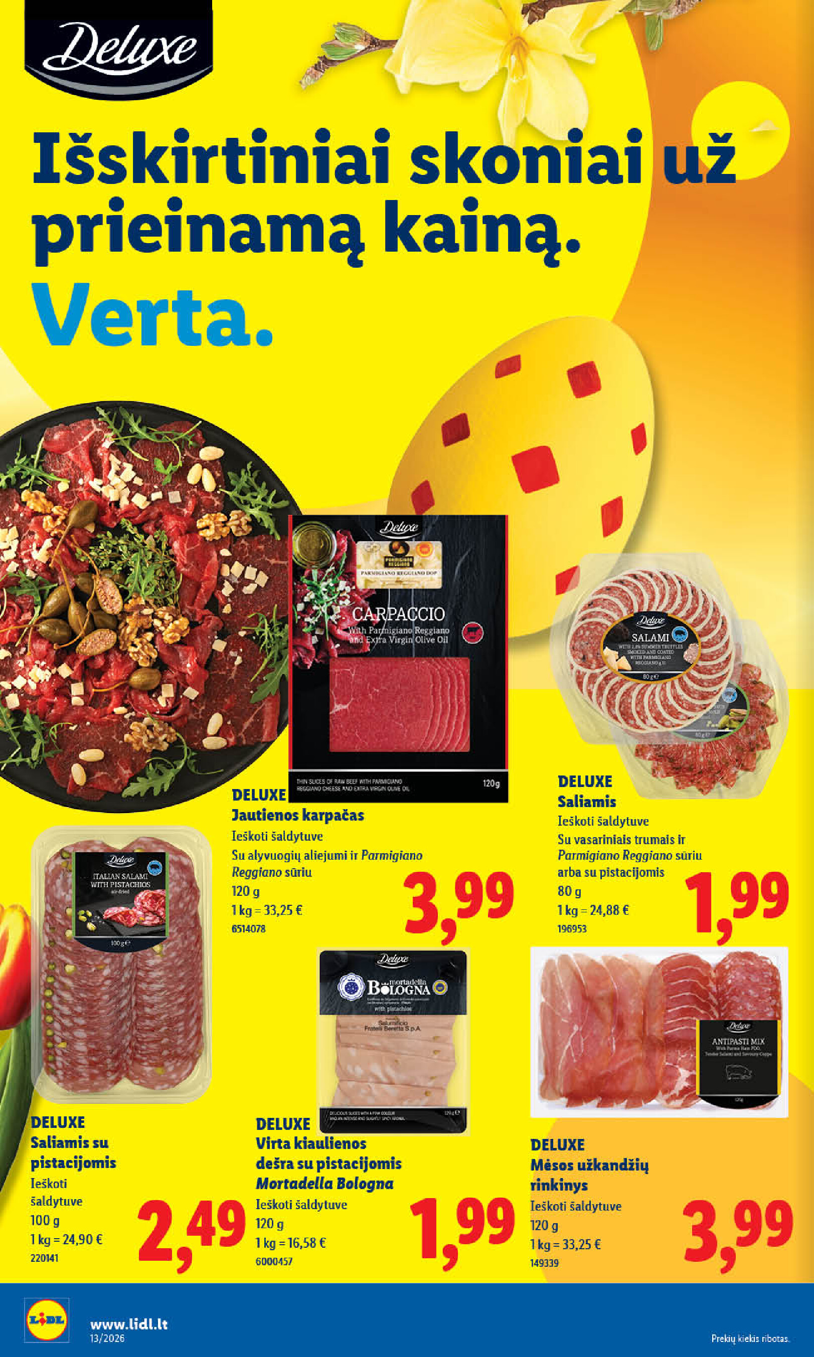 lidl - MAISTO PREKIŲ PASIŪLYMAI (2026-03-23 - 2026-03-29) - page: 10