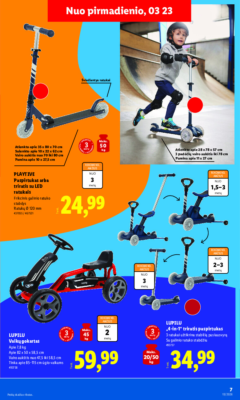 lidl - NE MAISTO PREKIŲ PASIŪLYMAI (2026-03-23 - 2026-03-29) - page: 7