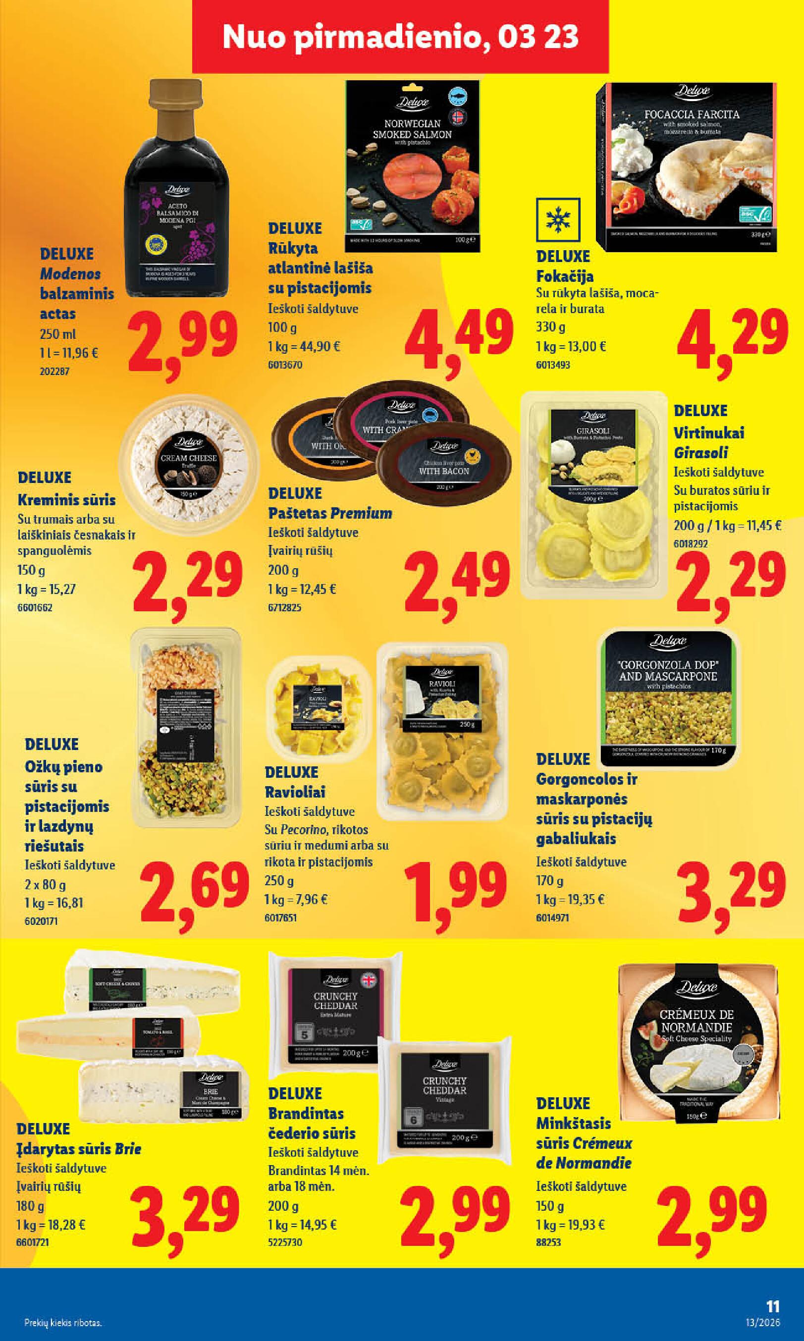 lidl - MAISTO PREKIŲ PASIŪLYMAI (2026-03-23 - 2026-03-29) - page: 11