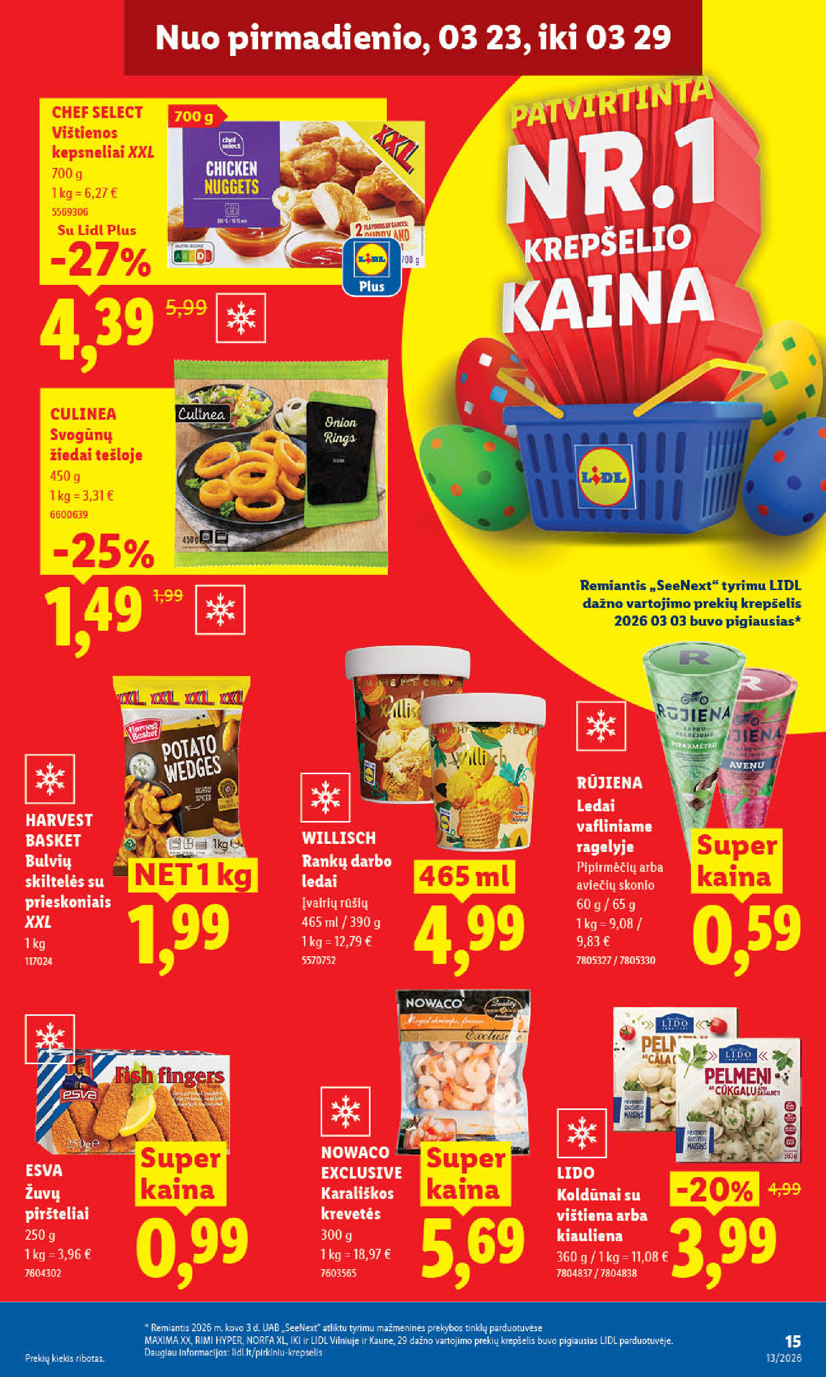 lidl - MAISTO PREKIŲ PASIŪLYMAI (2026-03-23 - 2026-03-29) - page: 15