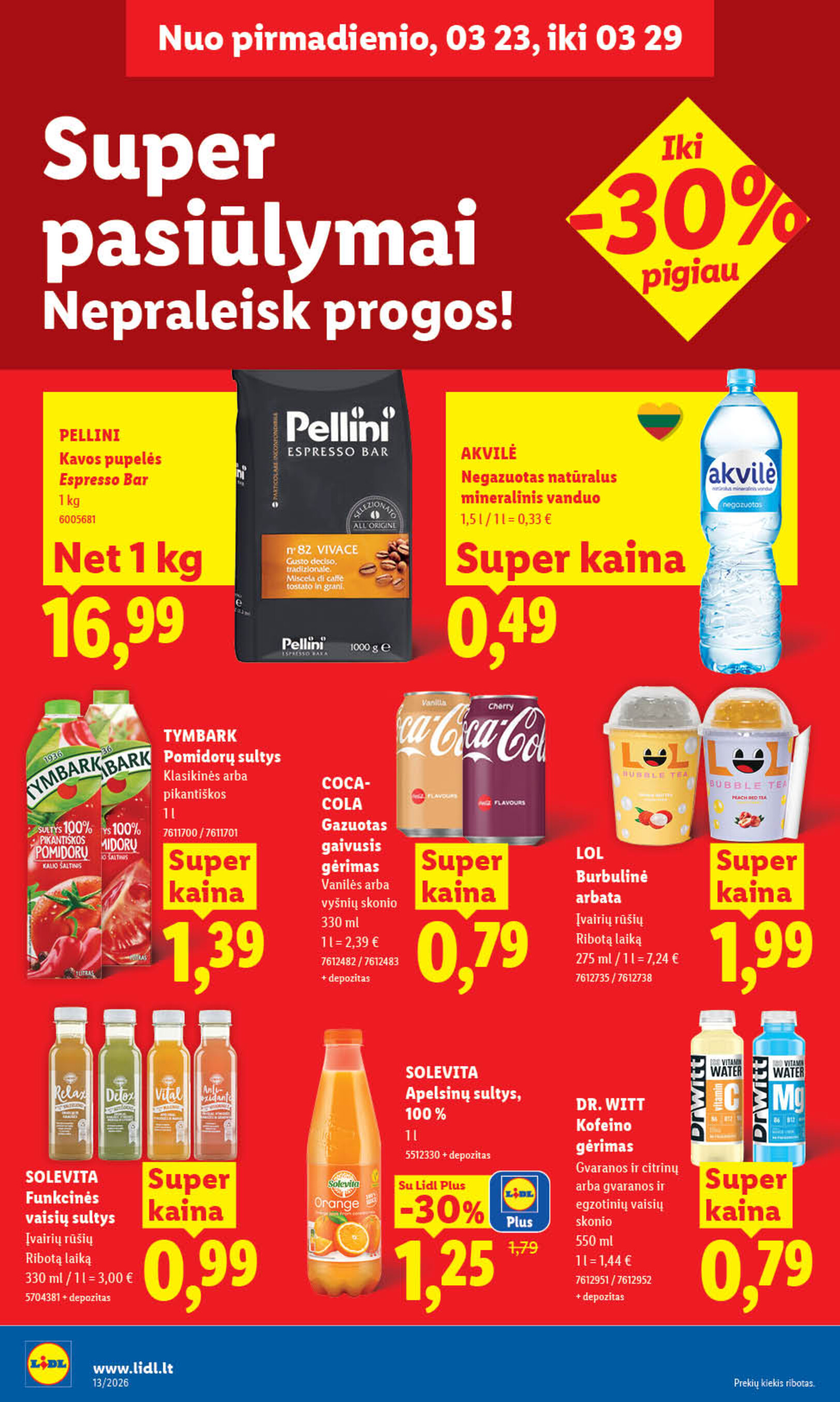 lidl - MAISTO PREKIŲ PASIŪLYMAI (2026-03-23 - 2026-03-29) - page: 18
