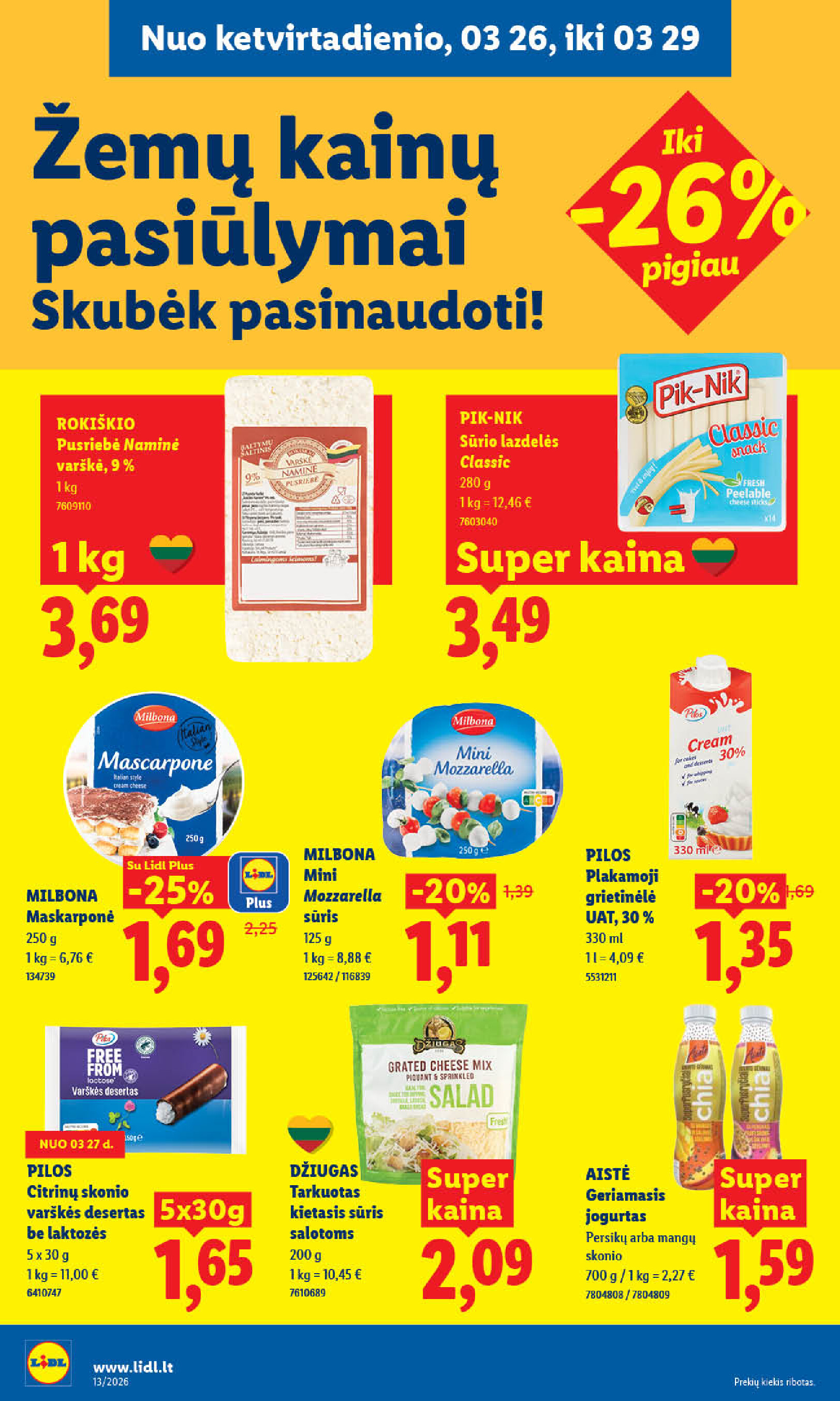 lidl - MAISTO PREKIŲ PASIŪLYMAI (2026-03-23 - 2026-03-29) - page: 24