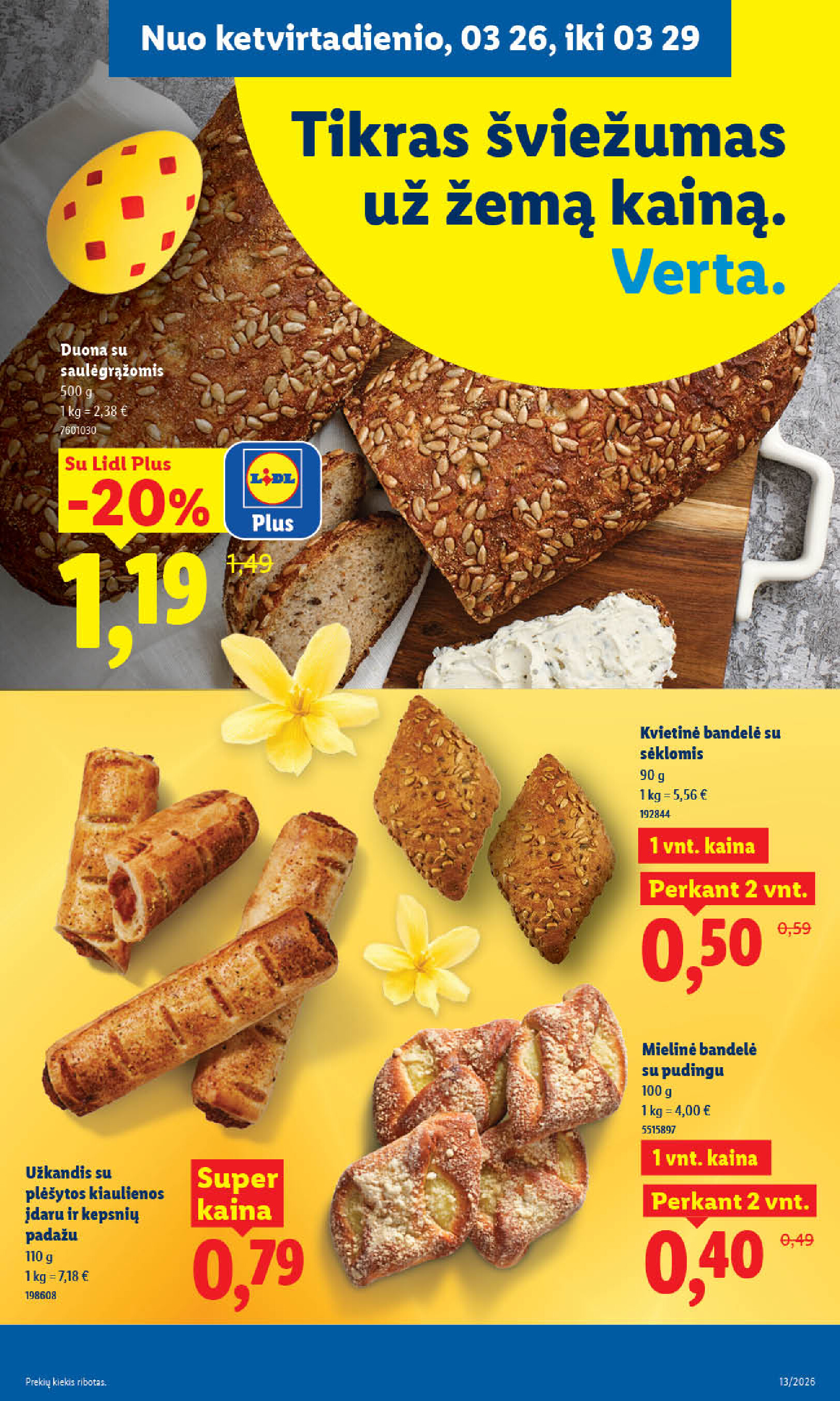 lidl - MAISTO PREKIŲ PASIŪLYMAI (2026-03-23 - 2026-03-29) - page: 27