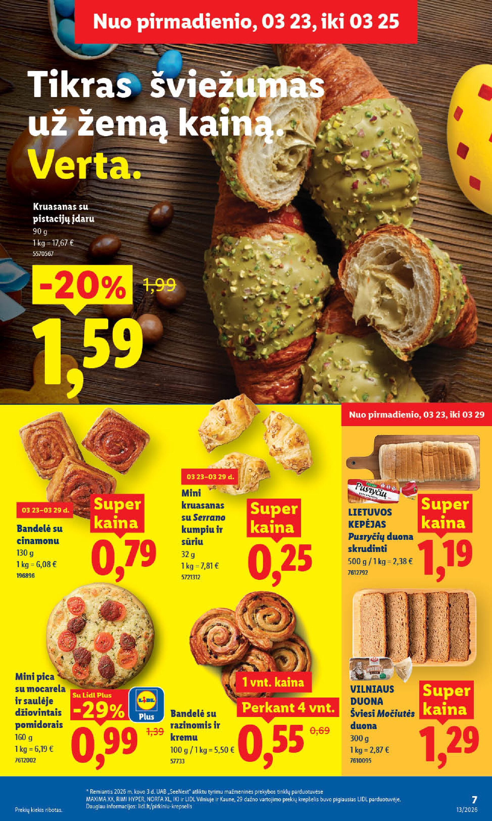 lidl - MAISTO PREKIŲ PASIŪLYMAI (2026-03-23 - 2026-03-29) - page: 7
