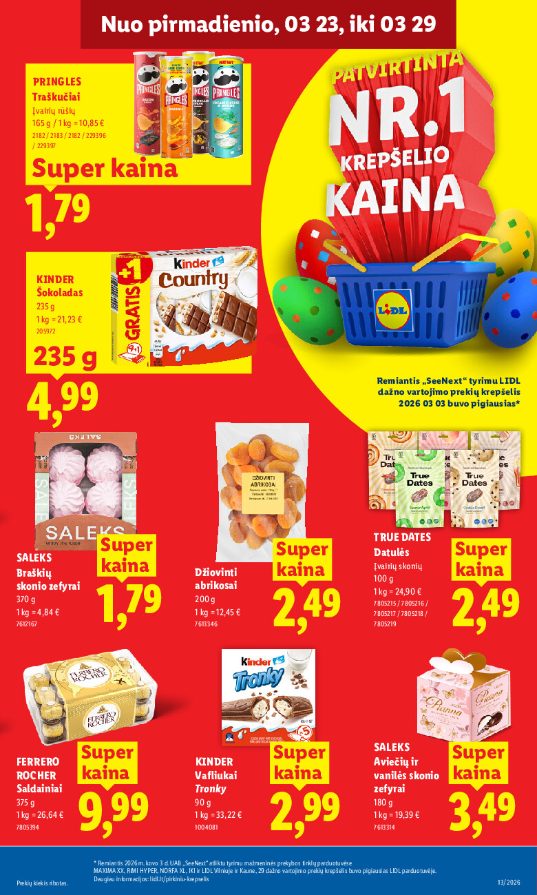 lidl - MAISTO PREKIŲ PASIŪLYMAI (2026-03-23 - 2026-03-29) - page: 21
