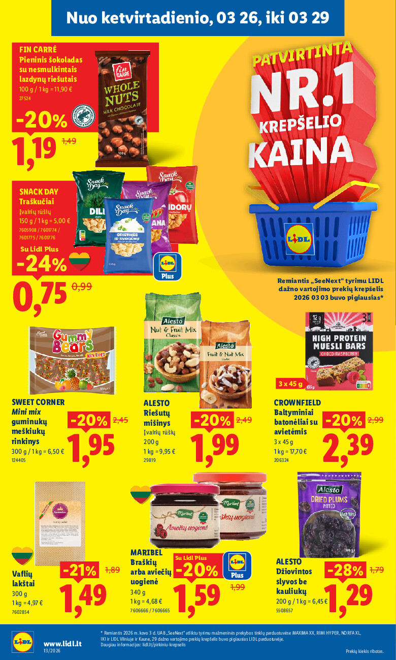 lidl - MAISTO PREKIŲ PASIŪLYMAI (2026-03-23 - 2026-03-29) - page: 28