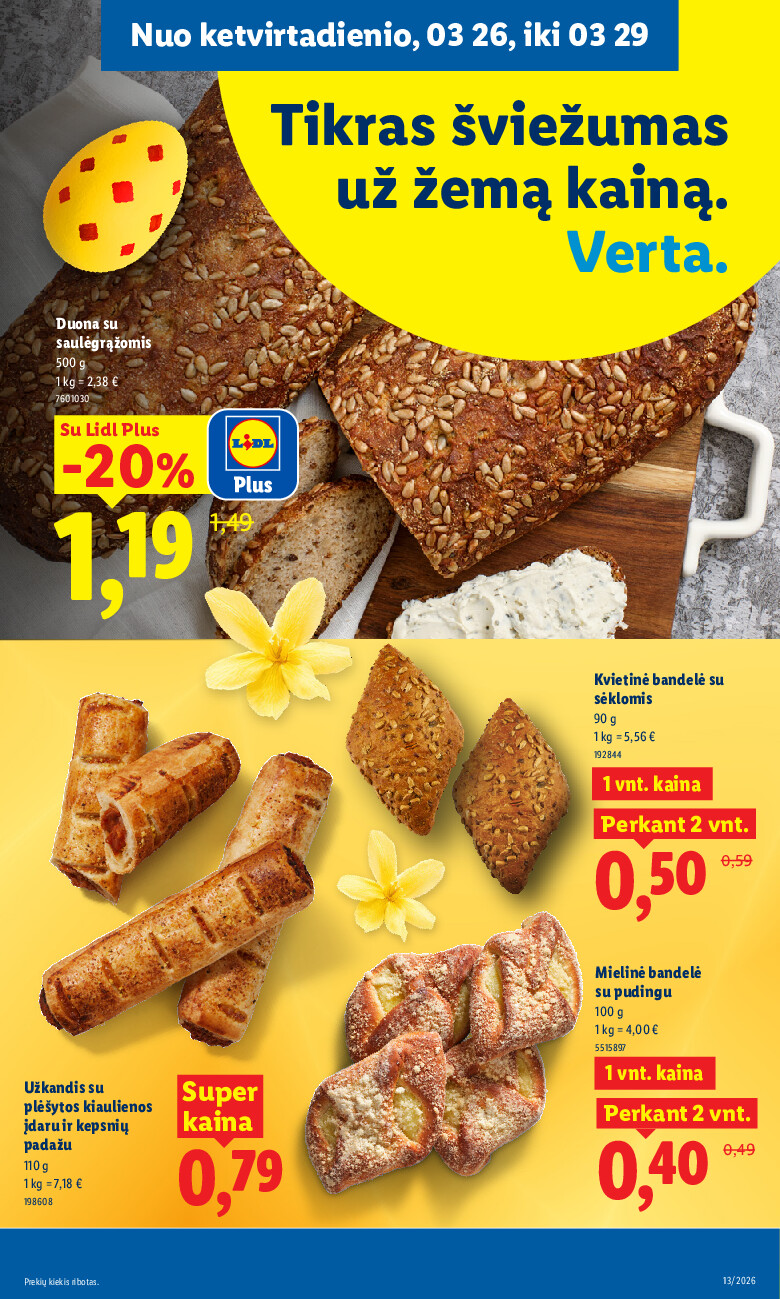 lidl - MAISTO PREKIŲ PASIŪLYMAI (2026-03-23 - 2026-03-29) - page: 29