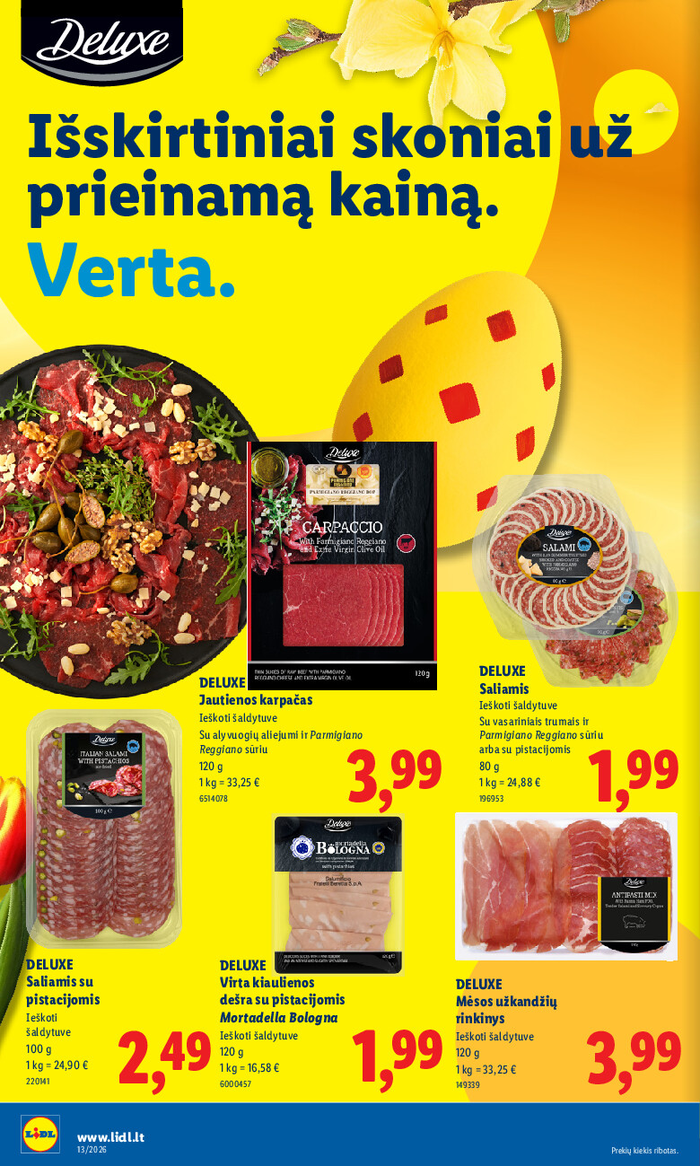 lidl - MAISTO PREKIŲ PASIŪLYMAI (2026-03-23 - 2026-03-29) - page: 12