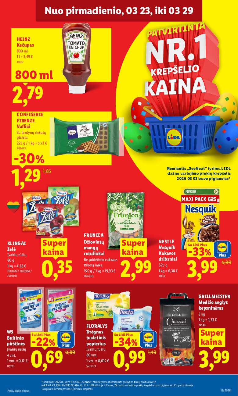 lidl - MAISTO PREKIŲ PASIŪLYMAI (2026-03-23 - 2026-03-29) - page: 19