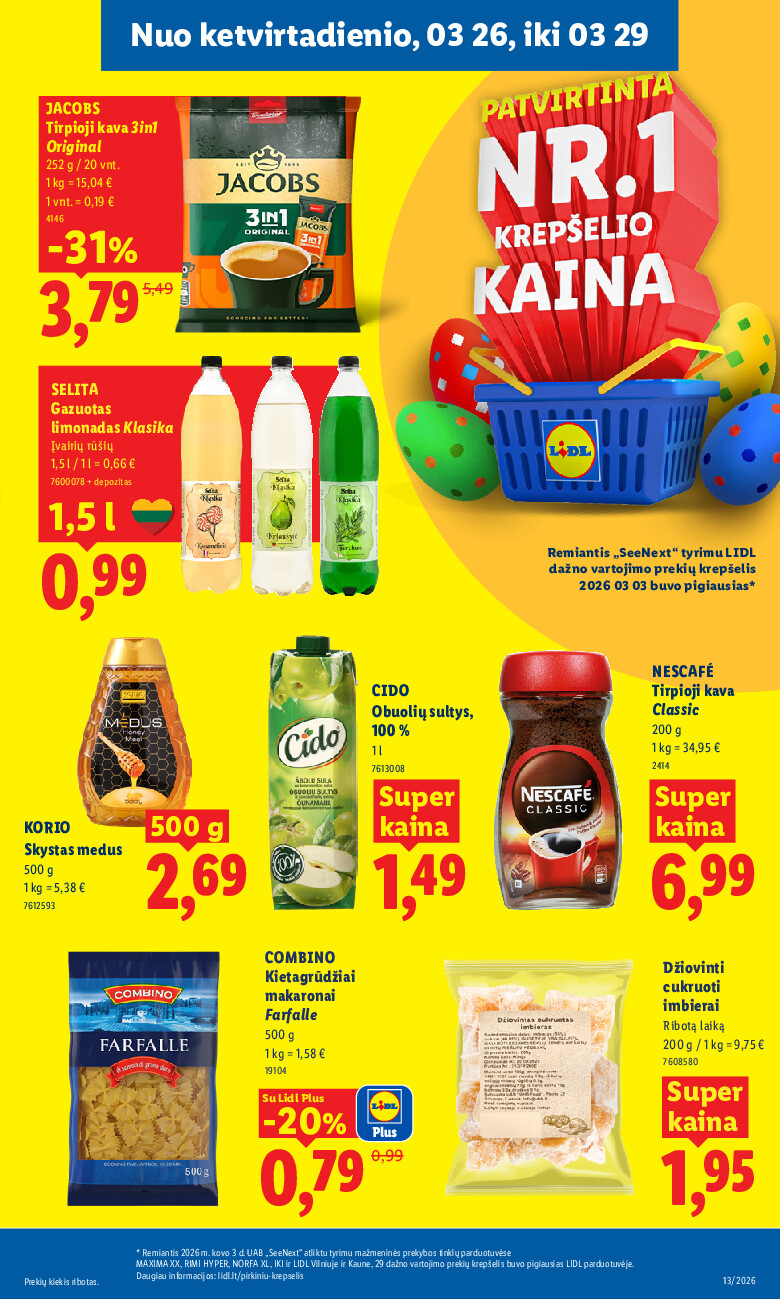 lidl - MAISTO PREKIŲ PASIŪLYMAI (2026-03-23 - 2026-03-29) - page: 25