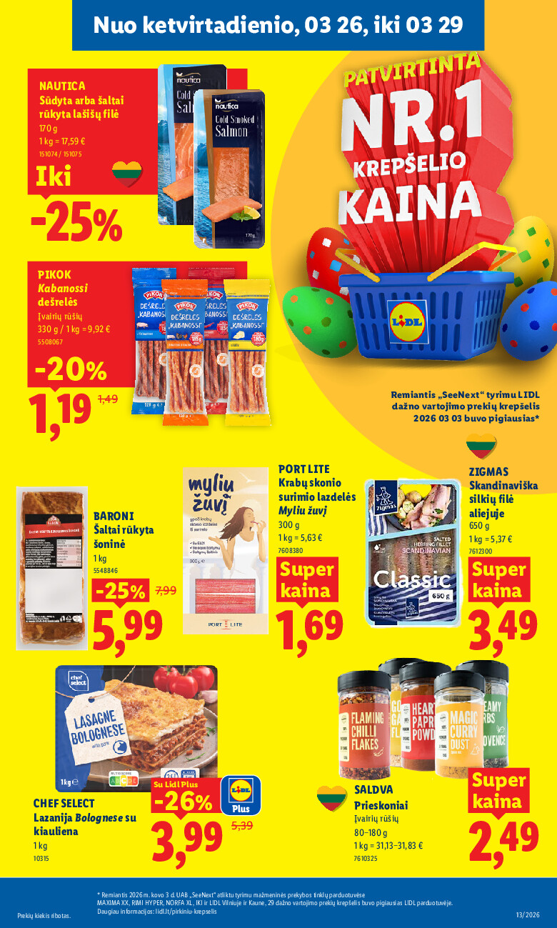 lidl - MAISTO PREKIŲ PASIŪLYMAI (2026-03-23 - 2026-03-29) - page: 27