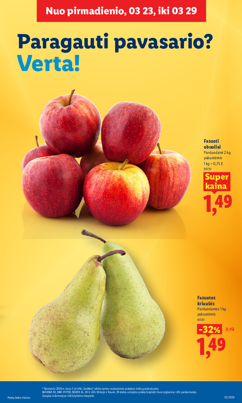 lidl - MAISTO PREKIŲ PASIŪLYMAI (2026-03-23 - 2026-03-29) - page: 5