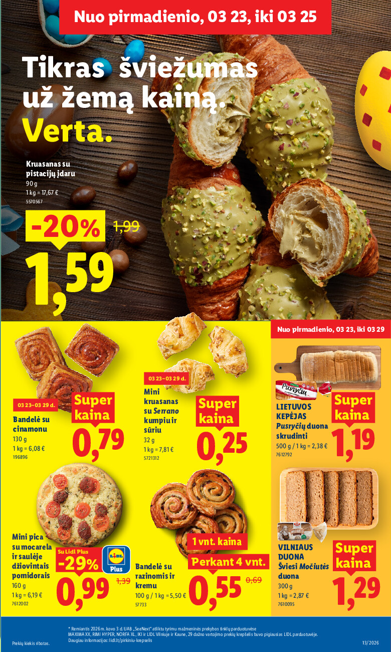 lidl - MAISTO PREKIŲ PASIŪLYMAI (2026-03-23 - 2026-03-29) - page: 7