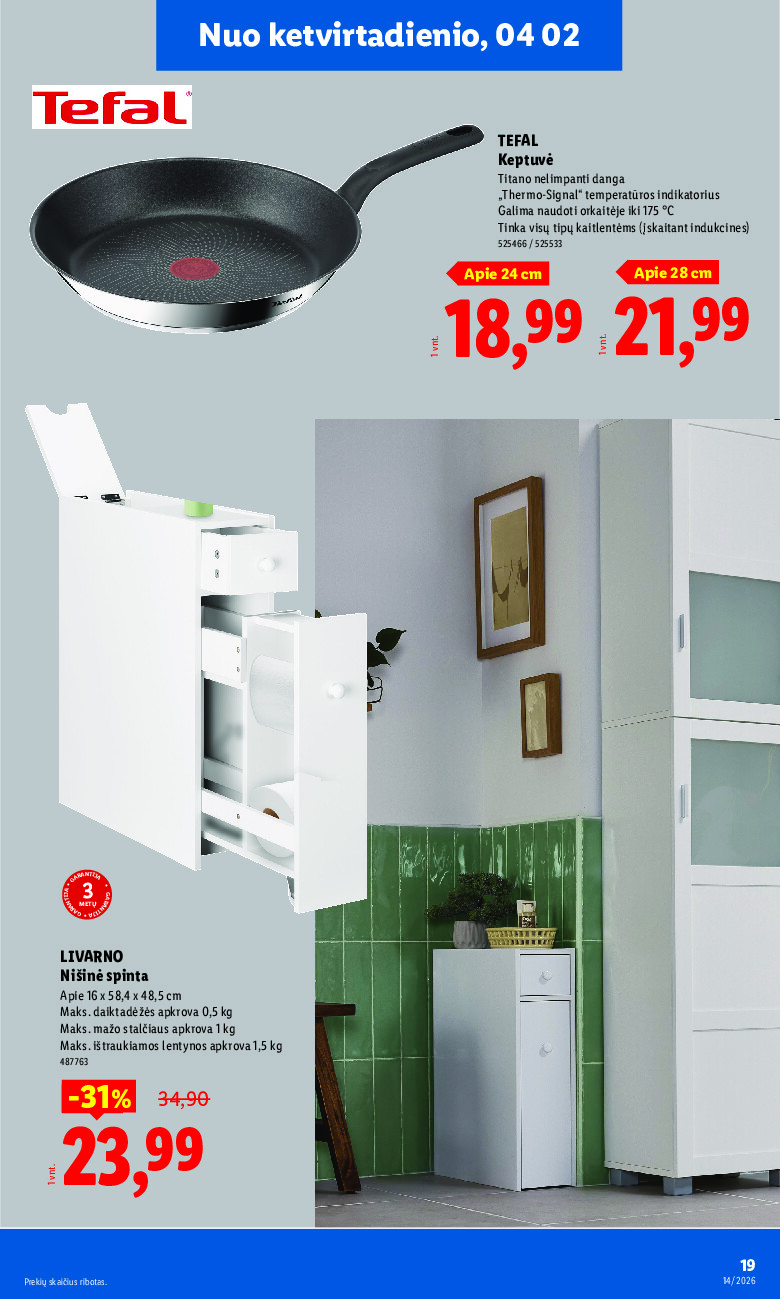 lidl - NE MAISTO PREKIŲ PASIŪLYMAI (2026-03-30 - 2026-04-05) - page: 19