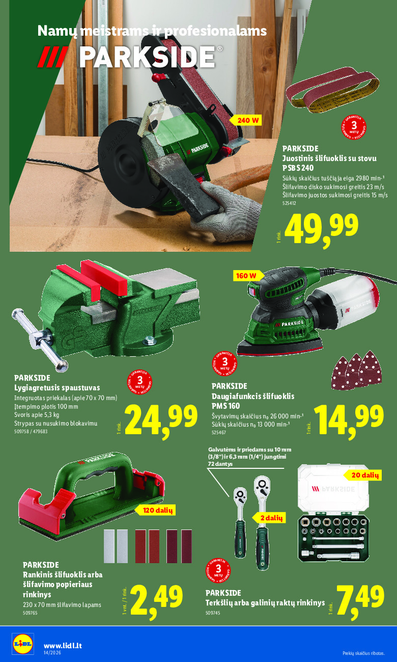 lidl - NE MAISTO PREKIŲ PASIŪLYMAI (2026-03-30 - 2026-04-05) - page: 22