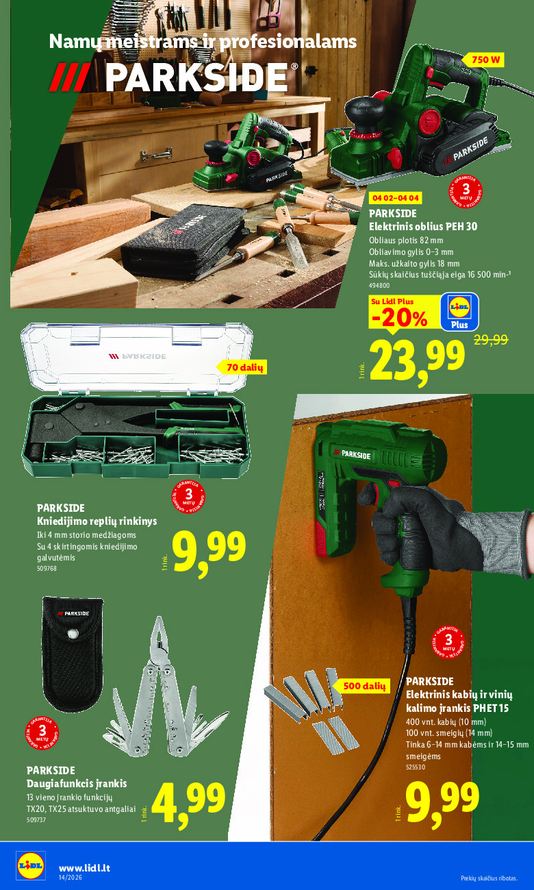 lidl - NE MAISTO PREKIŲ PASIŪLYMAI (2026-03-30 - 2026-04-05) - page: 24