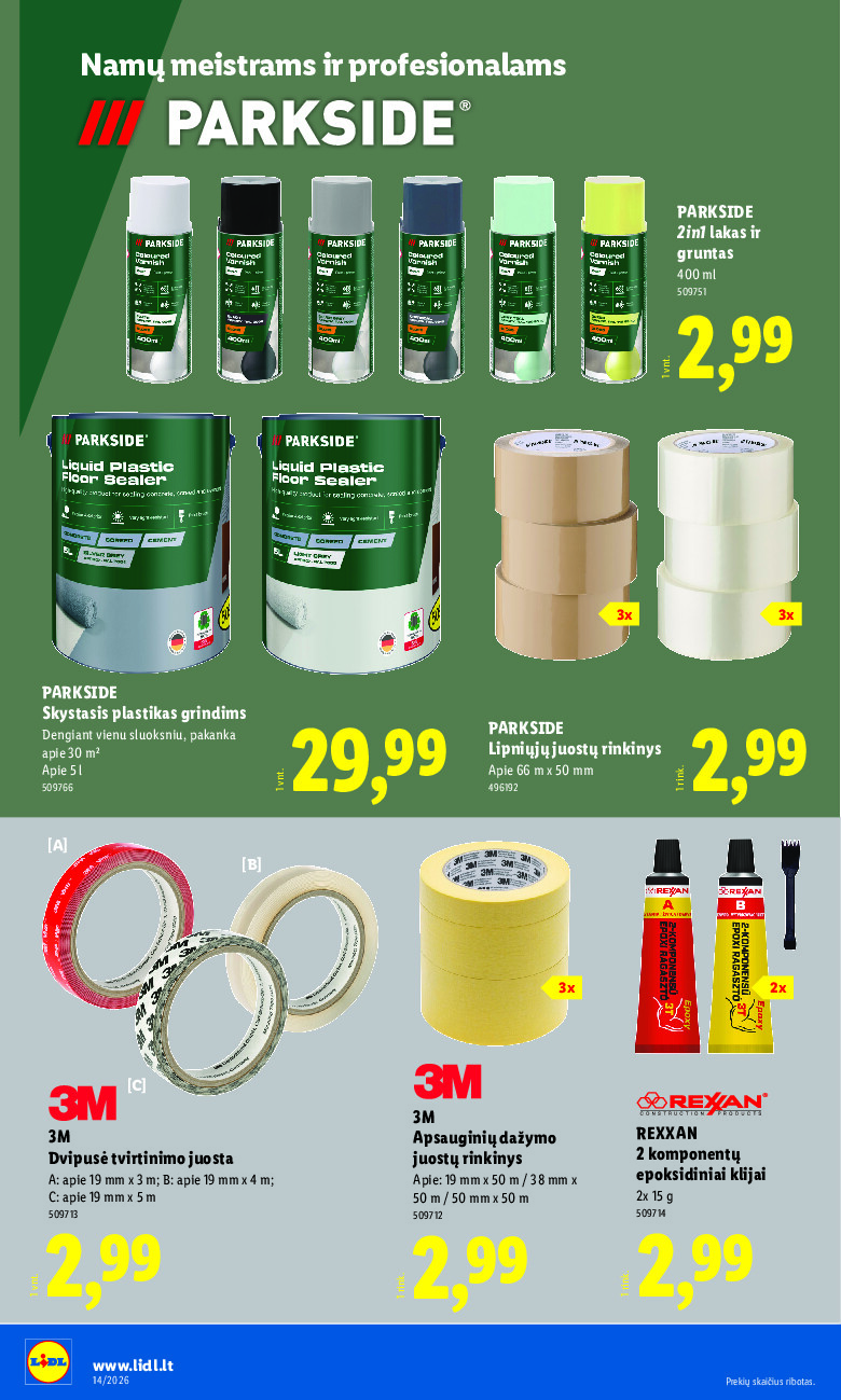 lidl - NE MAISTO PREKIŲ PASIŪLYMAI (2026-03-30 - 2026-04-05) - page: 26