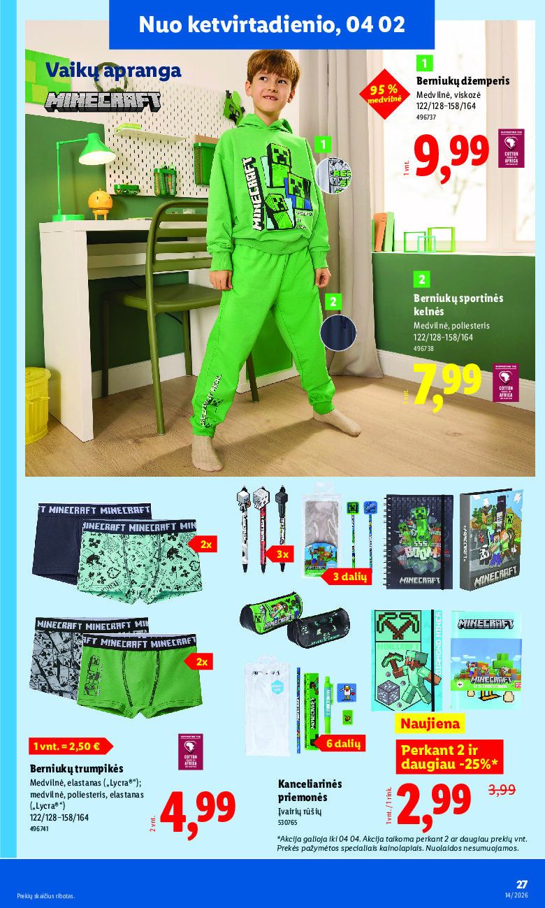 lidl - NE MAISTO PREKIŲ PASIŪLYMAI (2026-03-30 - 2026-04-05) - page: 27