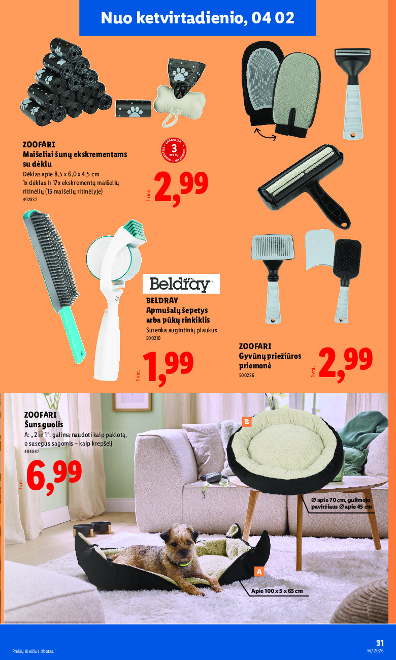 lidl - NE MAISTO PREKIŲ PASIŪLYMAI (2026-03-30 - 2026-04-05) - page: 31