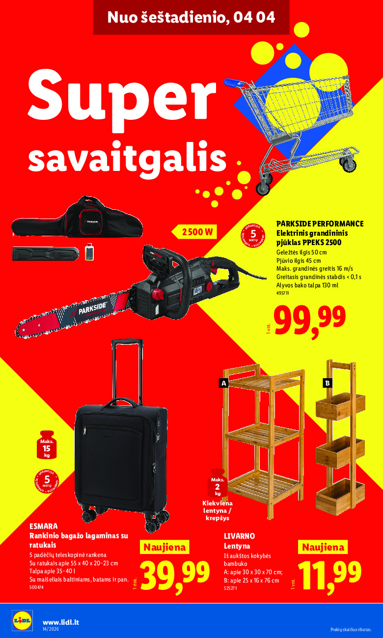 lidl - NE MAISTO PREKIŲ PASIŪLYMAI (2026-03-30 - 2026-04-05) - page: 32