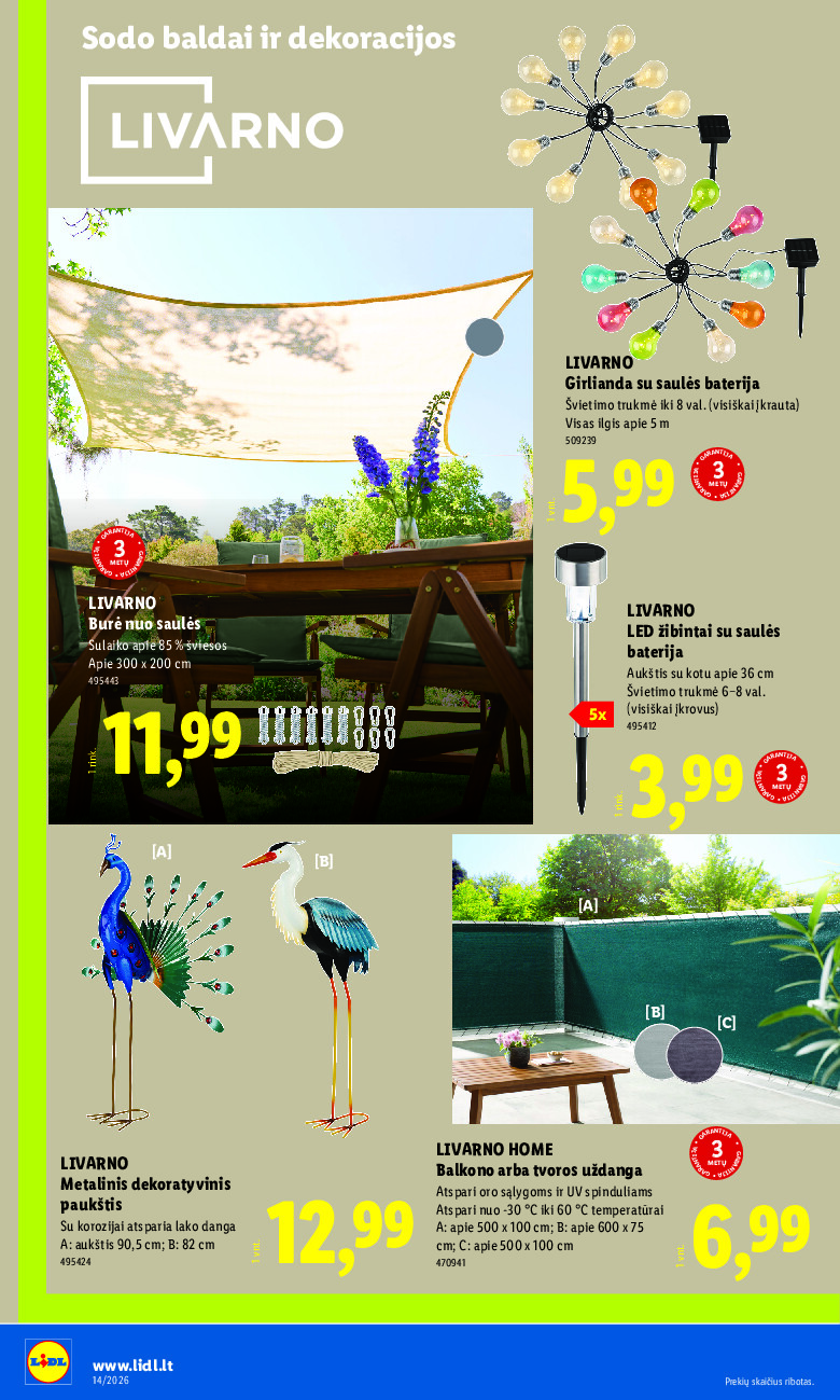 lidl - NE MAISTO PREKIŲ PASIŪLYMAI (2026-03-30 - 2026-04-05) - page: 8