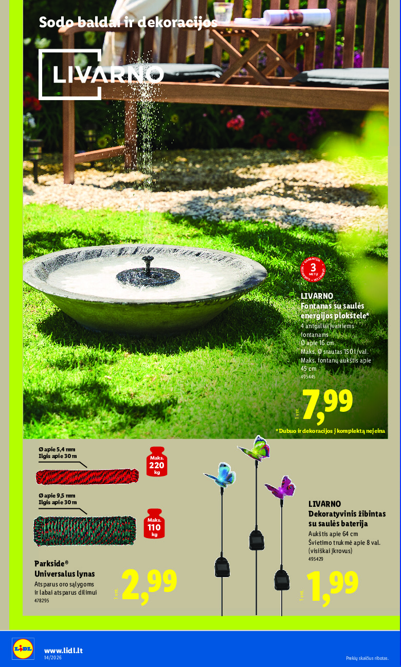 lidl - NE MAISTO PREKIŲ PASIŪLYMAI (2026-03-30 - 2026-04-05) - page: 10