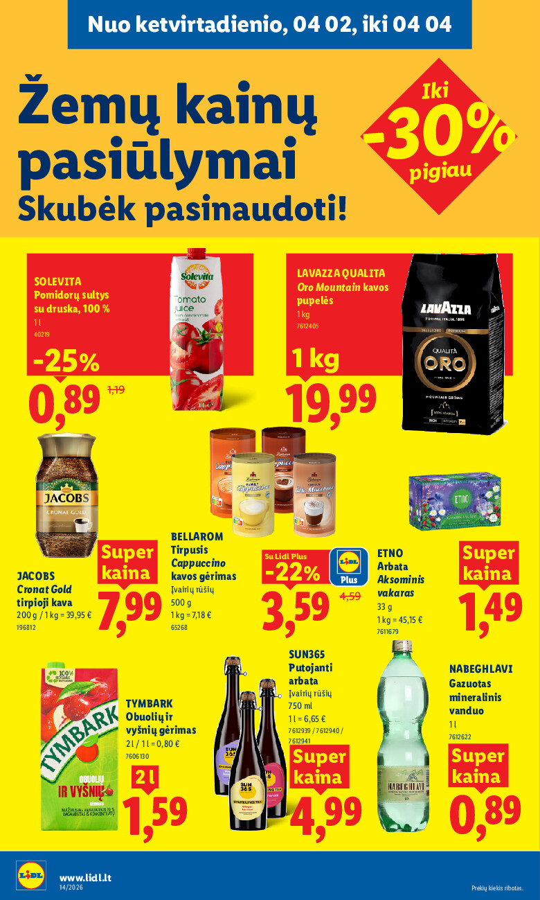 lidl - MAISTO PREKIŲ PASIŪLYMAI (2026-03-30 - 2026-04-05) - page: 22