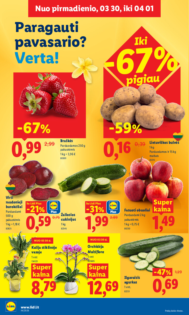 lidl - MAISTO PREKIŲ PASIŪLYMAI (2026-03-30 - 2026-04-05) - page: 4