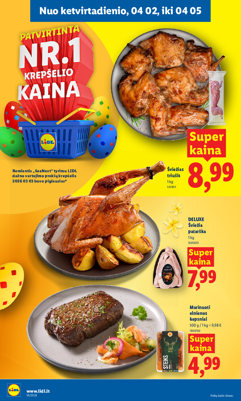 lidl - MAISTO PREKIŲ PASIŪLYMAI (2026-03-30 - 2026-04-05) - page: 38