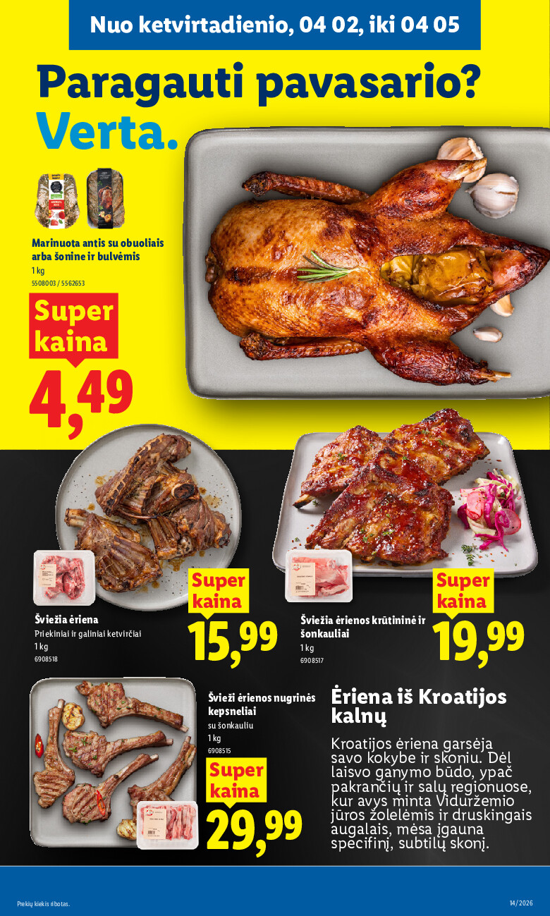lidl - MAISTO PREKIŲ PASIŪLYMAI (2026-03-30 - 2026-04-05) - page: 39