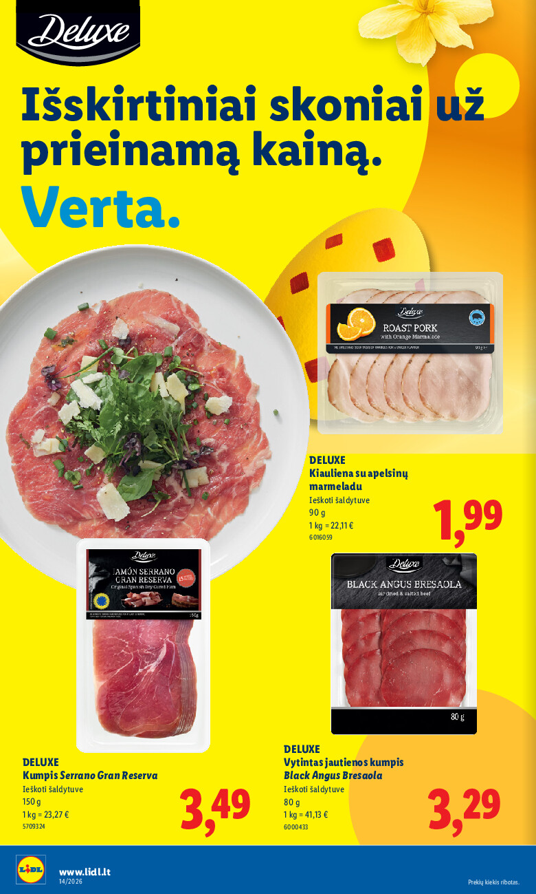 lidl - MAISTO PREKIŲ PASIŪLYMAI (2026-03-30 - 2026-04-05) - page: 10