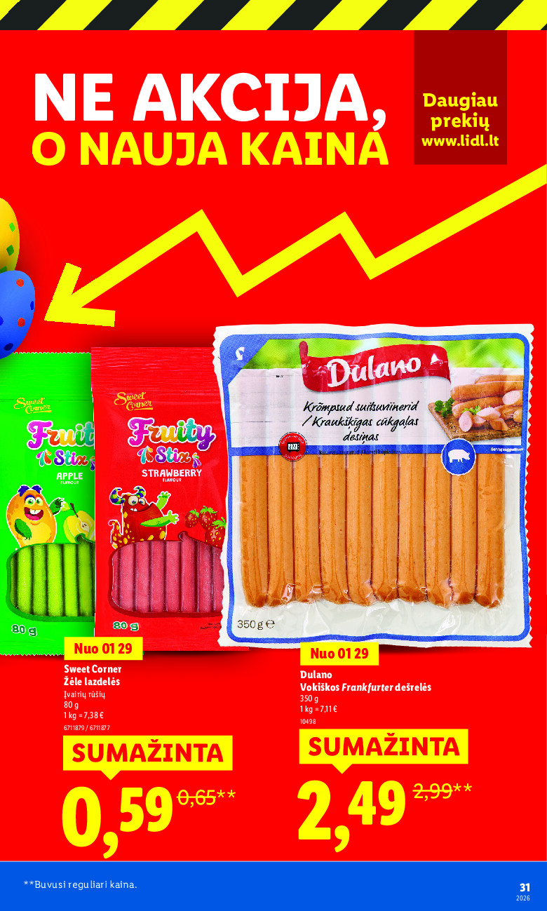 lidl - Ne akcija, o nauja kaina (2026-01-05 - 2026-03-30) - page: 31
